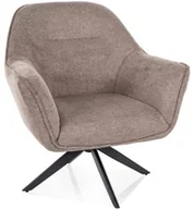 Fotele - FOTEL GALIA BREGO CZARNY MAT STELAŻ/ BEŻ 34 - miniaturka - grafika 1