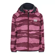 Kurtki i płaszcze dla dziewczynek - LEGO Chłopięca kurtka softshellowa, wiatroszczelna, oddychająca, odporna na działanie wody, polarowa podszewka, bordowy, 122 - miniaturka - grafika 1