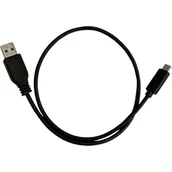 Kable USB - Delock Kabel USB Type-C M USB 3.1 AM 1m black AKDEKKU00000037 - miniaturka - grafika 1