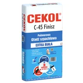 Gipsy i gładzie gipsowe - Cekol Gładź szpachlowa polimerowa C-45 Finish 5 kg - miniaturka - grafika 1