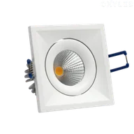 Oprawy, klosze i abażury - OXYLED Lampa wpuszczana QUBO SQ SLIM 6W 36 3000K biała 459864 - miniaturka - grafika 1