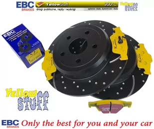 Przednie klocki YellowStuff + NACINANE tarcze hamulcowe 300mm EBC seria USR Ford Kuga FWD 2013-2019 - Tarcze hamulcowe - miniaturka - grafika 1