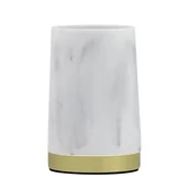 Kubki na szczoteczki do zębów - Kubek łazienkowy Jotta Bianco marmur/złoto taki jak na zdjęciu - miniaturka - grafika 1