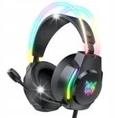 Słuchawki - Onikuma X26 Czarny RGB - miniaturka - grafika 1