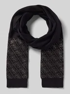 Apaszki i szaliki damskie - Szal z mieszanki wiskozy z obszyciem ozdobnymi kamieniami model ‘NORA’ - miniaturka - grafika 1