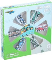 Samochody i pojazdy dla dzieci - Autka autobusy z napędem zestaw GEARBOX 6el - miniaturka - grafika 1