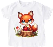 Koszulki dla dziewczynek - dziecięca Koszulka na DZIEŃ JABŁKA Z MOTYWEM JABŁKA - JABŁKO10 - miniaturka - grafika 1