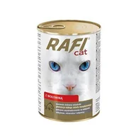 Mokra karma dla kotów - Rafi Cat Kawałki z wołowiną w sosie puszka 415g - miniaturka - grafika 1