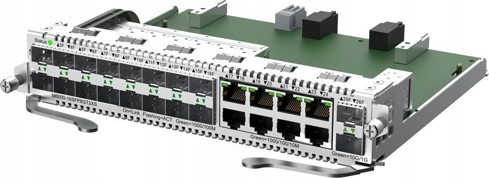 Reyee Zarządzalny Moduł Reyee L3 16 portów SFP 1Gbit + 8 portów 1Gbit + 2 porty Uplink SFP+ LC 10Gbit Do switcha modularnego RG-NBS6002