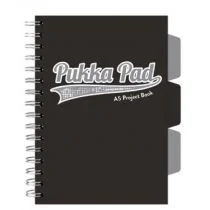 Pukka Project Book Black A5 kratka 100 kartek 3 szt. - Zeszyty szkolne - miniaturka - grafika 1