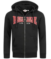 Bluzy męskie - Bluza LONSDALE BIRMINGHAM czarna rozpinana-M - miniaturka - grafika 1