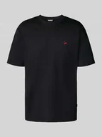 Koszulki męskie - T-shirt o kroju relaxed fit z czystej bawełny - miniaturka - grafika 1