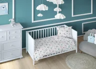 Pościel dla dzieci - Poszewka 40x40 króliki biała różowa dziecięca zapinana na suwak KARO Kraina Snów - miniaturka - grafika 1