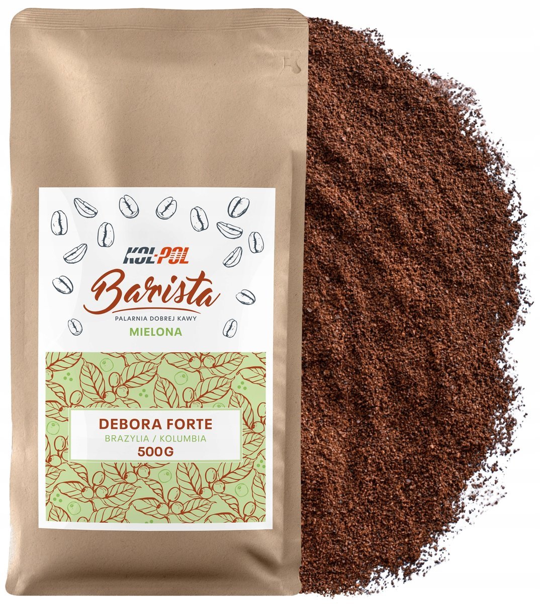 KAWA MIELONA 500g Kawa 100% Arabica Świeżo Palona - Debora Forte x Kol-Pol