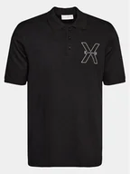 Koszulki męskie - Richmond X Polo Lisi UMP24207PO Czarny Regular Fit - miniaturka - grafika 1