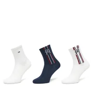 Skarpetki dla dzieci - Zestaw 3 par wysokich skarpet dziecięcych Tommy Hilfiger 701236331 Granatowy - miniaturka - grafika 1