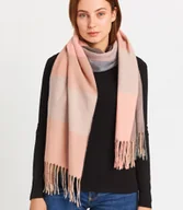 Apaszki i szaliki damskie - Szal damski z frędzlami w kratę 190x80 - miniaturka - grafika 1