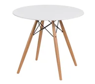 Stoły - D2.Design Stół DTW 80 cm, blat biały 64163 - miniaturka - grafika 1