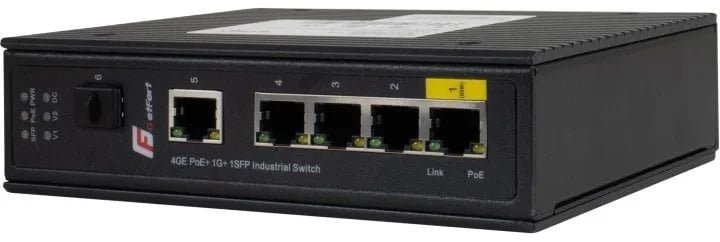 Switch Poe Getfort Przemysłowy Poe 4Ge+1Ge+1Sfp -40/80