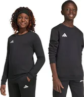 Bluzy damskie - Bluza dla dzieci adidas Entrada 26 Sweat Top czarna JZ6554 164cm - miniaturka - grafika 1