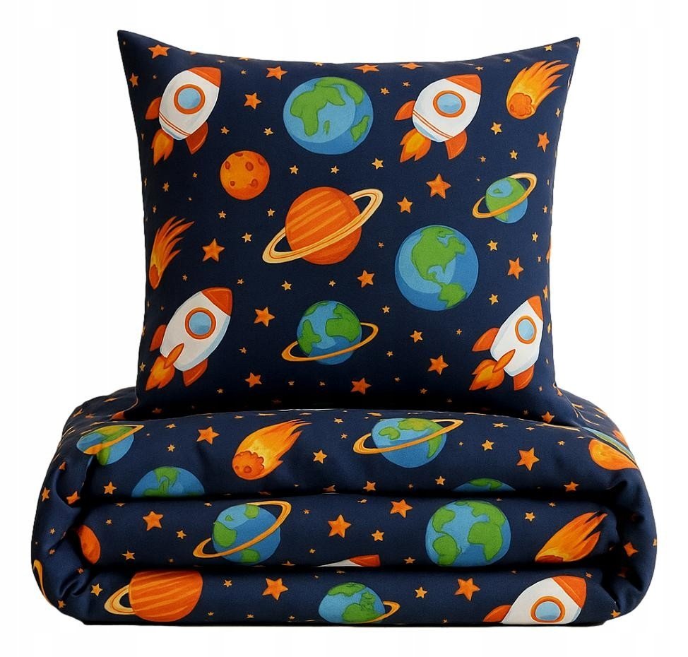 Pościel 140x200 kosmos planety konselacja gwiazd układ słoneczny