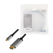 Kable - LogiLink USB-C - HDMI 1.8m - miniaturka - grafika 1