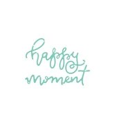 Scrapbooking - ZESTAW WYKROJNIKÓW DP CRAFT NAPIS - HAPPY MOMENT 2 SZT. - miniaturka - grafika 1