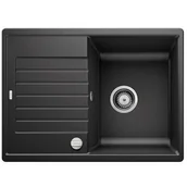 Zlewozmywaki - Blanco ZIA 45 S Compact Silgranit PuraDur Antracyt odwracalny, korek auto. (524711) - miniaturka - grafika 1