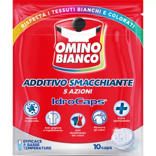Omino Bianco IndroCaps Additivo Smacchiante - odplamiacz w tabletkach 5w1 (10 szt.) - Środki do prania - miniaturka - grafika 1
