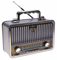 Radioodtwarzacze - Radio PRZENOŚNE RETRO R20 FM Bluetooth MP3 USB AKU - miniaturka - grafika 1