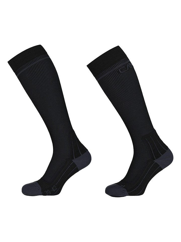 CMP Wełniane skarpety trekkingowe w kolorze czarnym