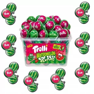 TROLLI WATERMELON ARBUZY SPLASH ŻELKI Z NADZIENIEM 60SZT - Żelki - miniaturka - grafika 1