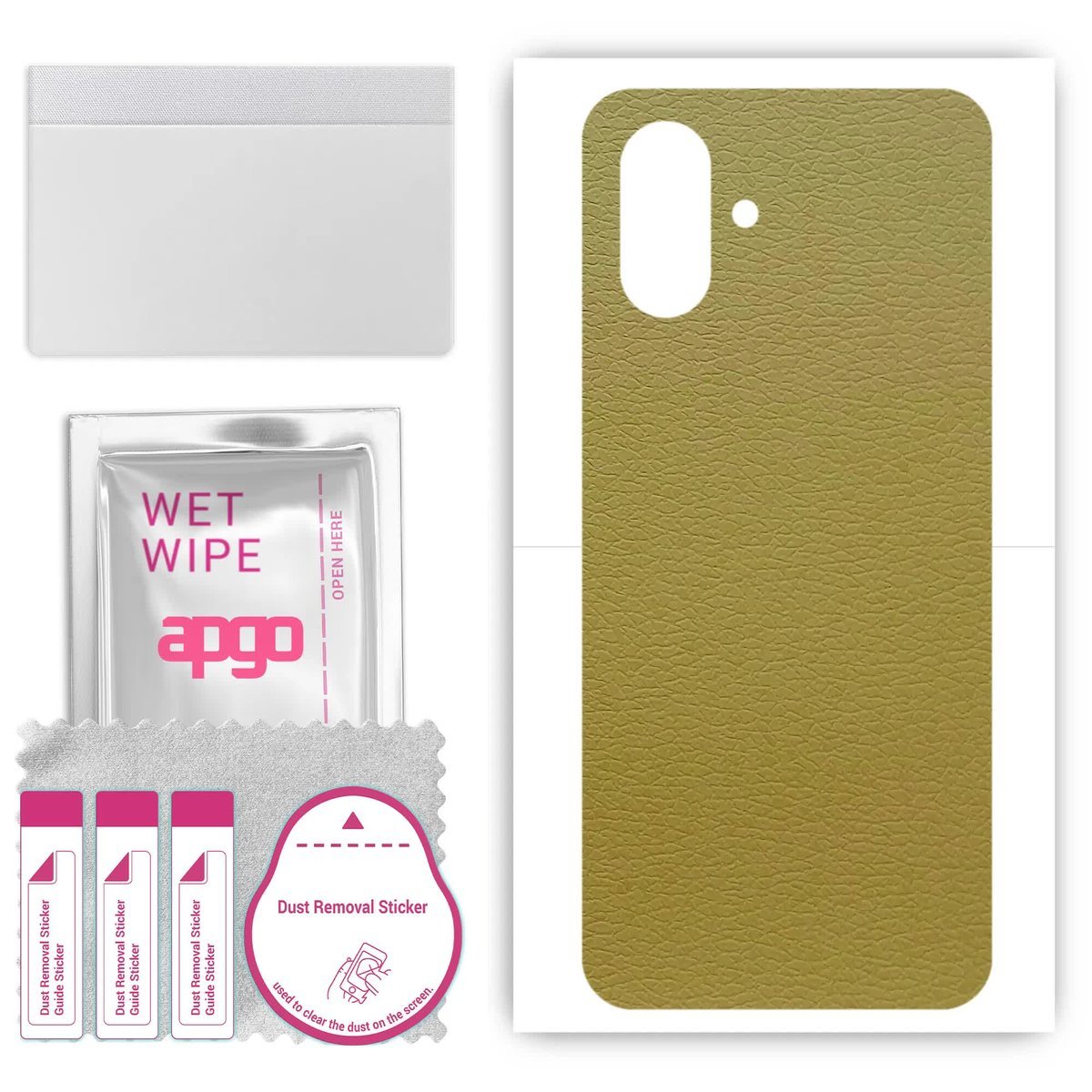 Folia naklejka skórka strukturalna na TYŁ do Apple iPhone 16 - Skóra Oliwkowa - apgo SKINS