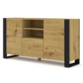 Komody - Duża Komoda Do Salonu Dąb Artisan L7-K02 - miniaturka - grafika 1