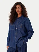 Koszule damskie - Guess Jeans Koszula jeansowa W5YH37 D5M8D Granatowy Regular Fit - miniaturka - grafika 1