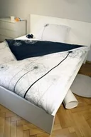 Pościel - Faro Pościel bawełniana 160x200 Dmuchawce biała szara czarna WZ 06 7014 - miniaturka - grafika 1