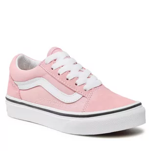 Vans Tenisówki Old Skool VN000W9T9AL1 Powder Pink/True White - Trampki damskie - miniaturka - grafika 1