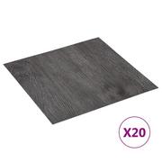Panele podłogowe - VidaXL Lumarko Samoprzylepne panele podłogowe, 20 szt., PVC, 1,86 m, brązowe! 330162 VidaXL - miniaturka - grafika 1
