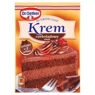 Dr Oetker 140g Krem do tortów czekoladowy - Dodatki do ciast w proszku - miniaturka - grafika 1
