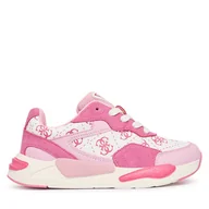 Buty dla dziewczynek - Sneakersy Guess J5BZ48 WO130 Różowy - miniaturka - grafika 1