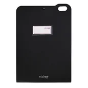 Teczki i skoroszyty - Organizer pionowy Strigo A4 z 5 przekładkami czarny teczka projektowa - miniaturka - grafika 1