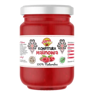 Konfitura malinowa 320g - Koncentraty warzywne, przeciery - miniaturka - grafika 1