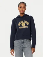 Bluzy damskie - Guess Jeans Bluza W5RQ29 K68I4 Granatowy Regular Fit - miniaturka - grafika 1