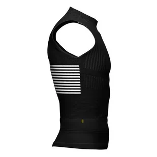 COMPRESSPORT Triathlonowa koszulka kompresyjna TRI POSTURAL TANK TOP 2020 czarna - Koszulki sportowe męskie - miniaturka - grafika 5