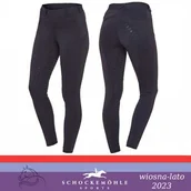 Bryczesy - Schockemohle Legginsy jeździeckie damskie SPORTY RIDING FS SS23 - dark blue - miniaturka - grafika 1