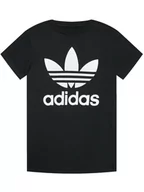 Koszulki dla chłopców - Adidas T-Shirt Trefoil DV2905 Czarny Regular Fit - miniaturka - grafika 1