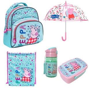 WYPRAWKA ASTRA DLA PRZEDSZKOLAKA ŚWINKA PEPPA: PLECACZEK, WOREK, BIDON, ŚNIADANIÓWKA, PARASOLKA - Akcesoria podróżnicze WYPRAWKA ASTRA DLA PRZEDSZKOLAKA ŚWINKA PEPPA: PLECACZEK, WOREK, BIDON, ŚNIADANIÓWKA, PARASOLKA - Akcesoria podróżnicze - miniaturka - grafika 1