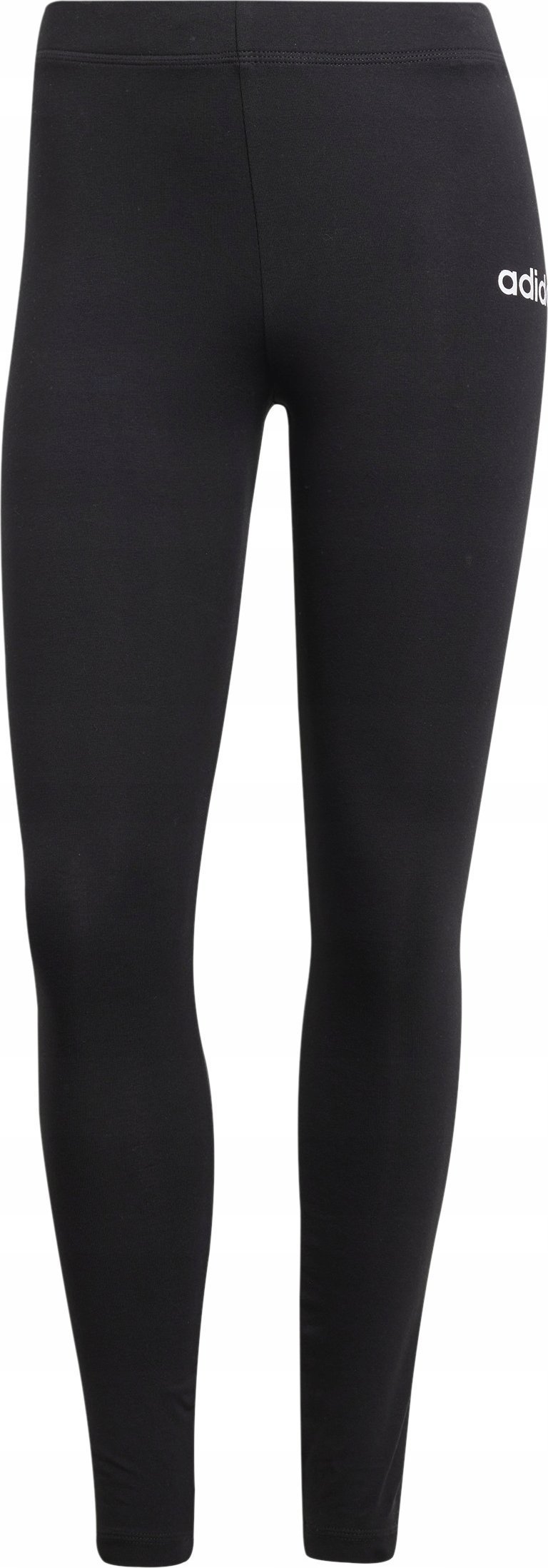 adidas Women's Essentials LINEAR Cotton Leggings, Black/White, S