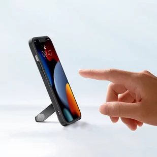 Ugreen Fusion Kickstand Case sztywne etui z żelową ramką i podstawką do iPhone 13 czarny (90152) - Etui i futerały do telefonów - miniaturka - grafika 3