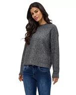 Swetry damskie - Desires Damski sweter GEA z okrągłym dekoltem, Grey Mel, XS - miniaturka - grafika 1